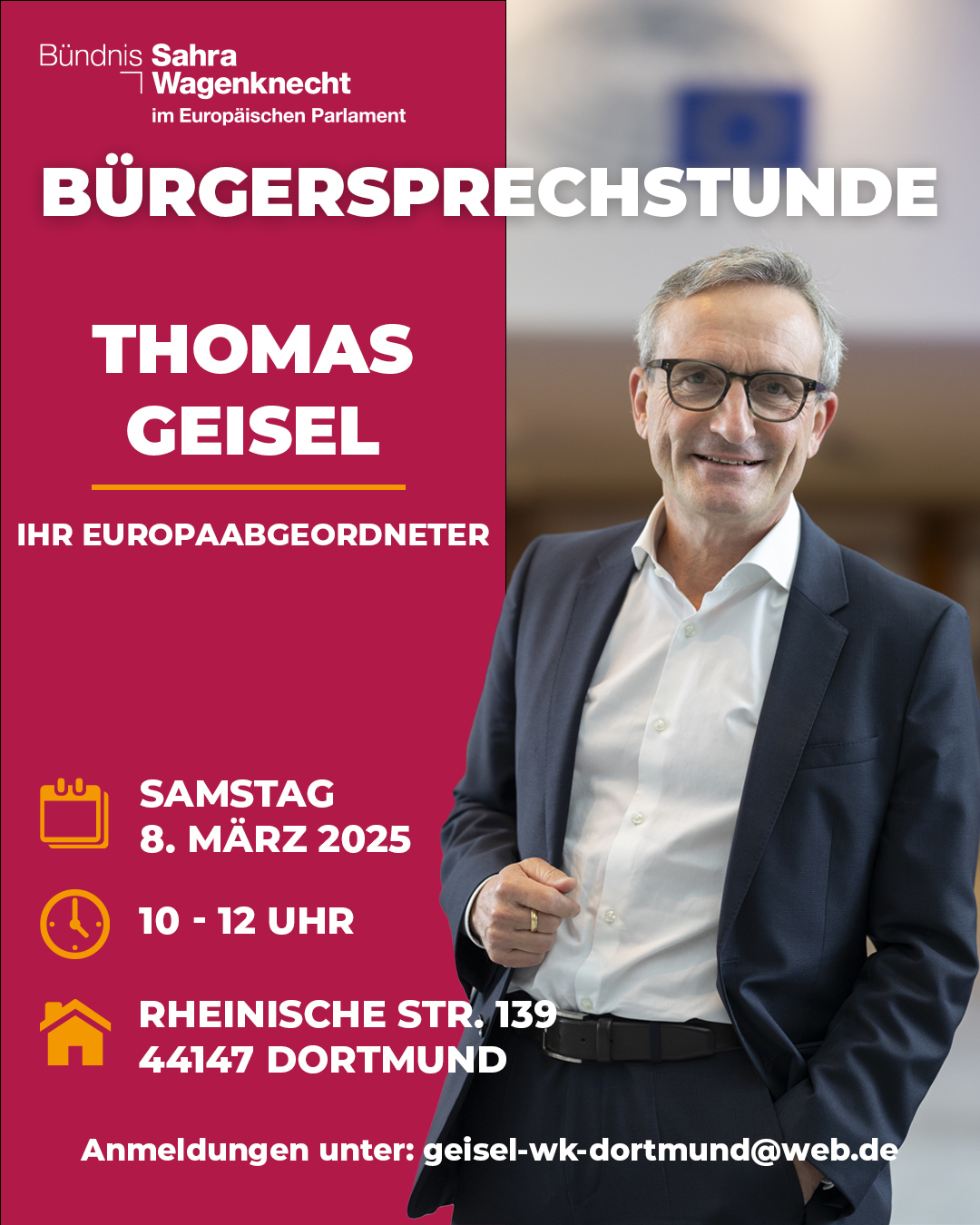 Bürgersprechstunde in Dortmund am 8. März