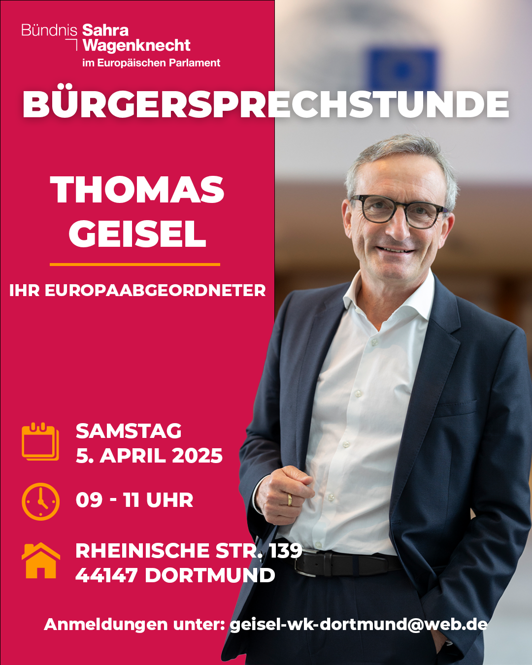 Bürgersprechstunde in Dortmund am 5. April