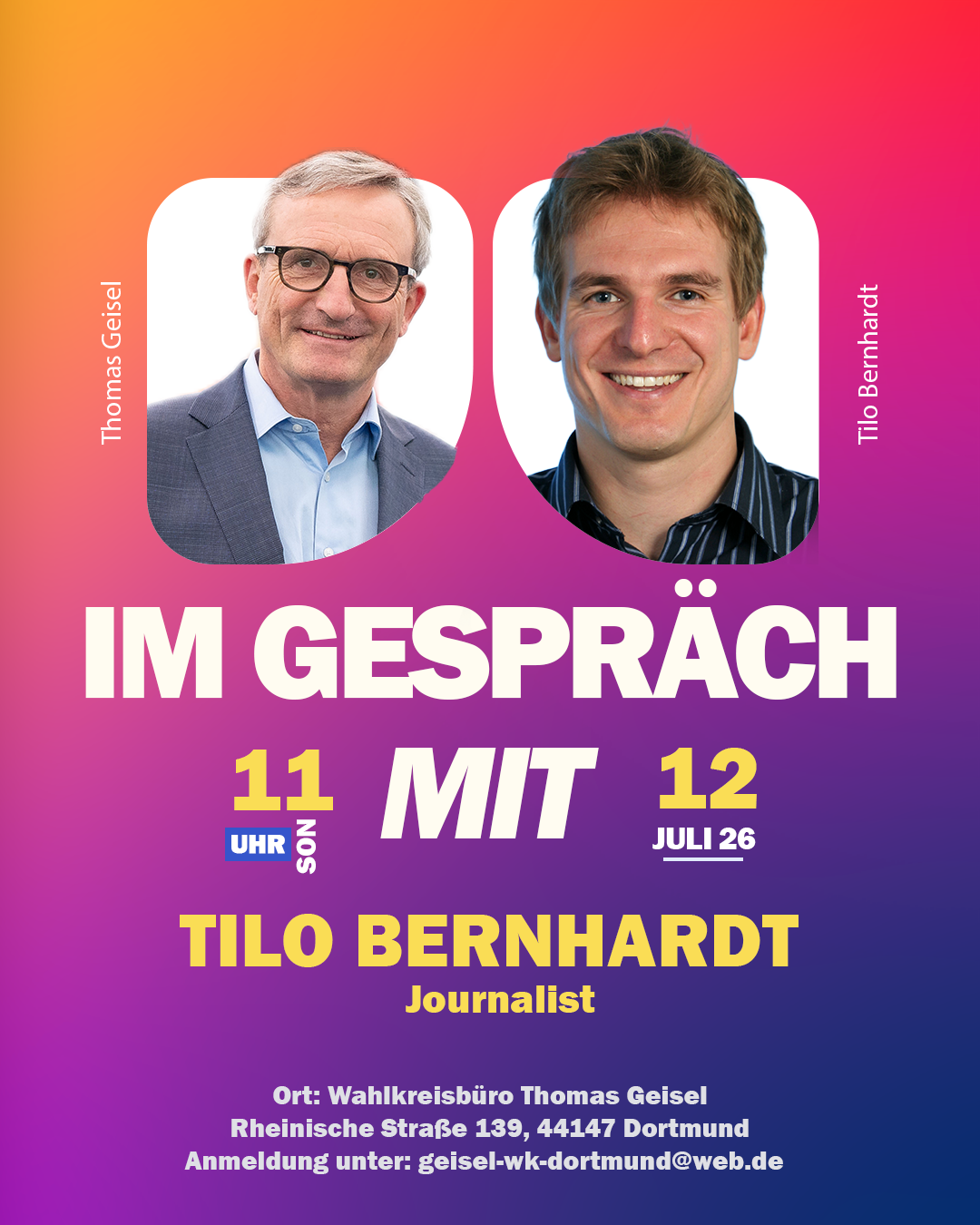 Thomas Geisel im Gespräch mit… Tilo Bernhardt