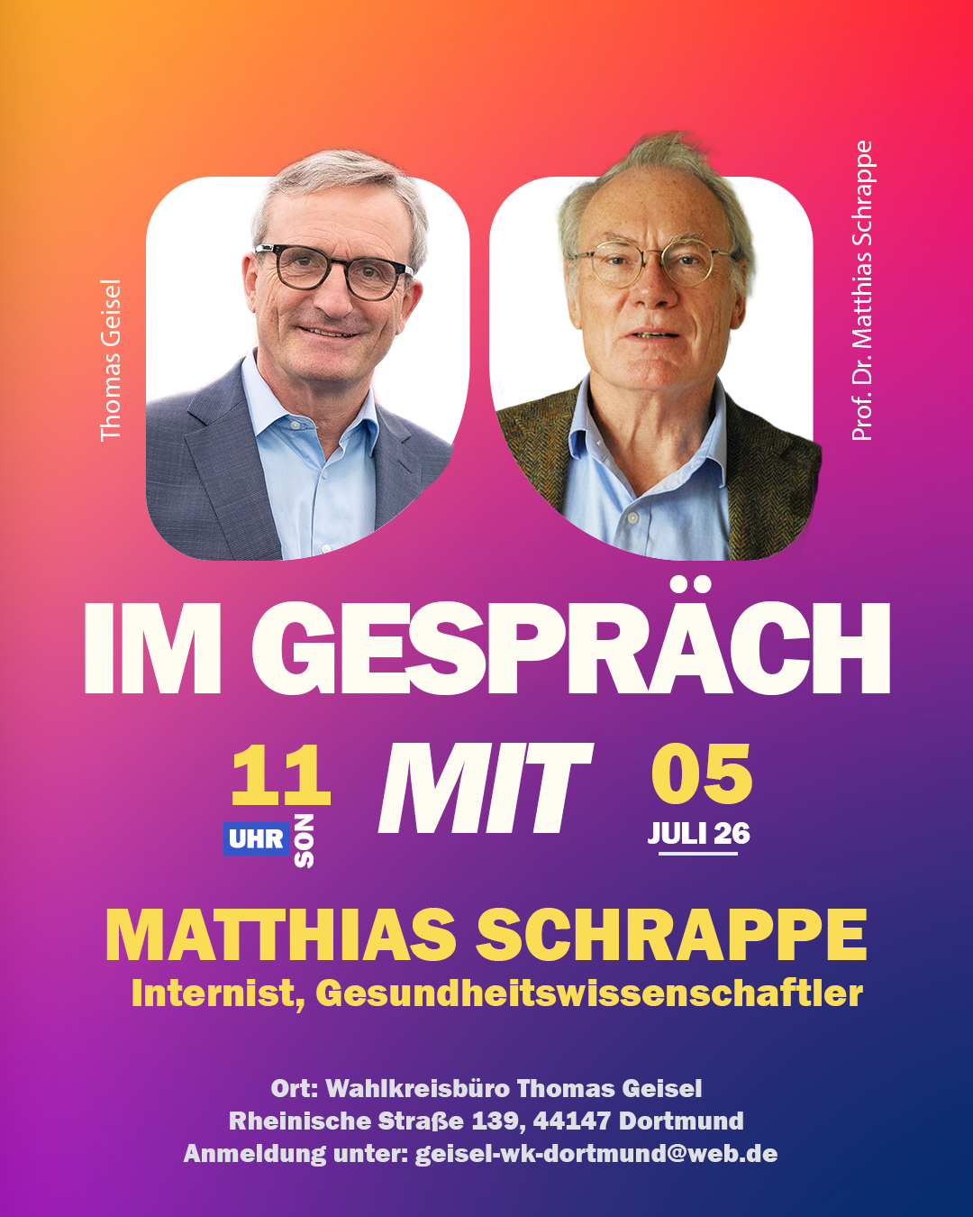 Thomas Geisel im Gespräch mit… Prof. Dr. Matthias Schrappe
