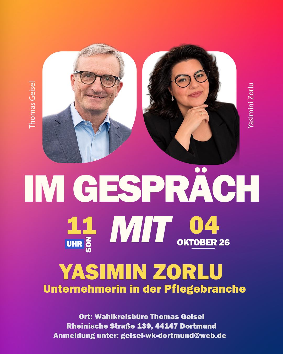 Thomas Geisel im Gespräch mit… Yasimin Zorlu